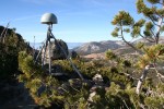 The GPS station that's part of the NSF Plate Boundary Observatory is pictured on a Nevada summit 