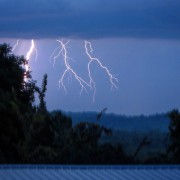 Lightning storm NE of Reading, August 2016